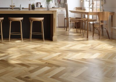 Kitchen Flooring-Wooden-Herringbone